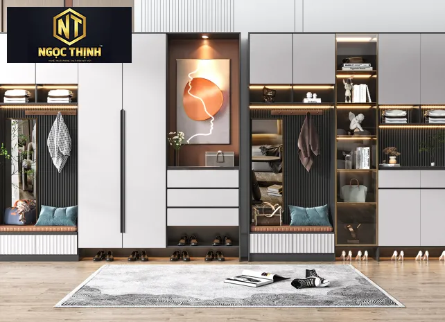 TỦ QUẦN ÁO NGỌC THỊNH THIẾT KẾ HIỆN ĐẠI